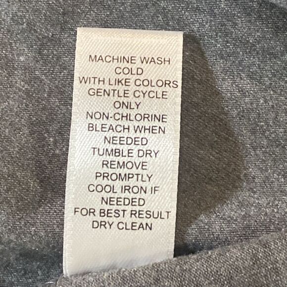 ✨CATO Colorblock Oatmeal, Dark Heather Grey & Cream Tones Swing Dress✨ - Picture 6 of 8